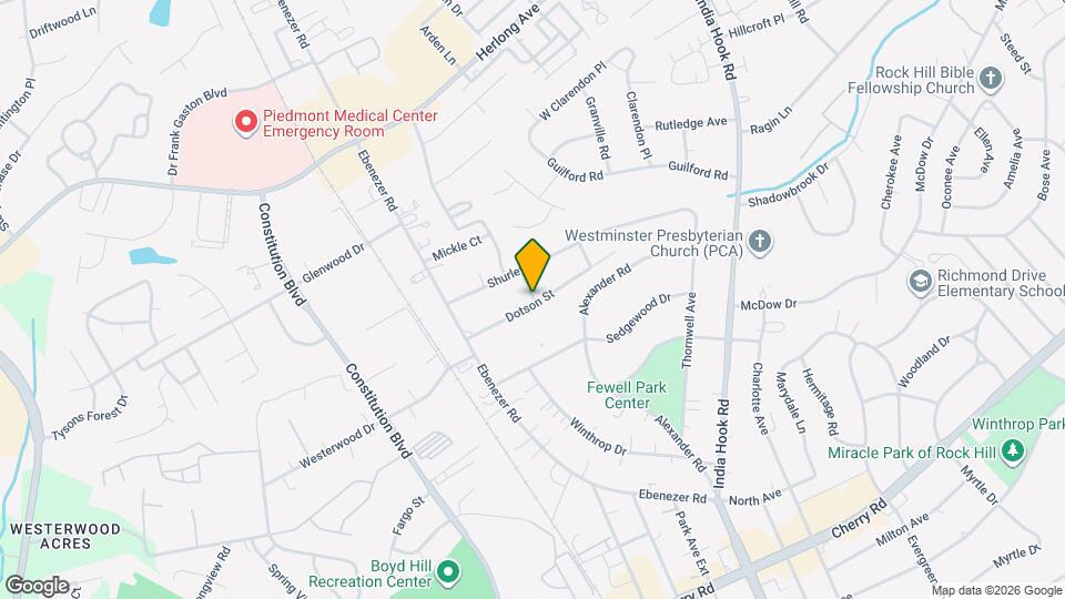 1405 Barnett St Map and Location Details