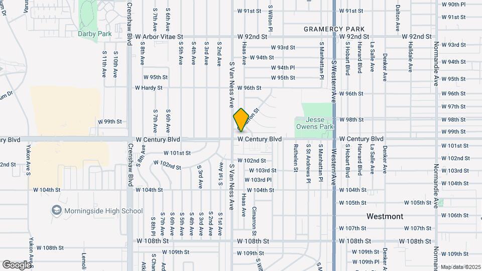 9920-9924 S Van Ness Ave Map and Location Details