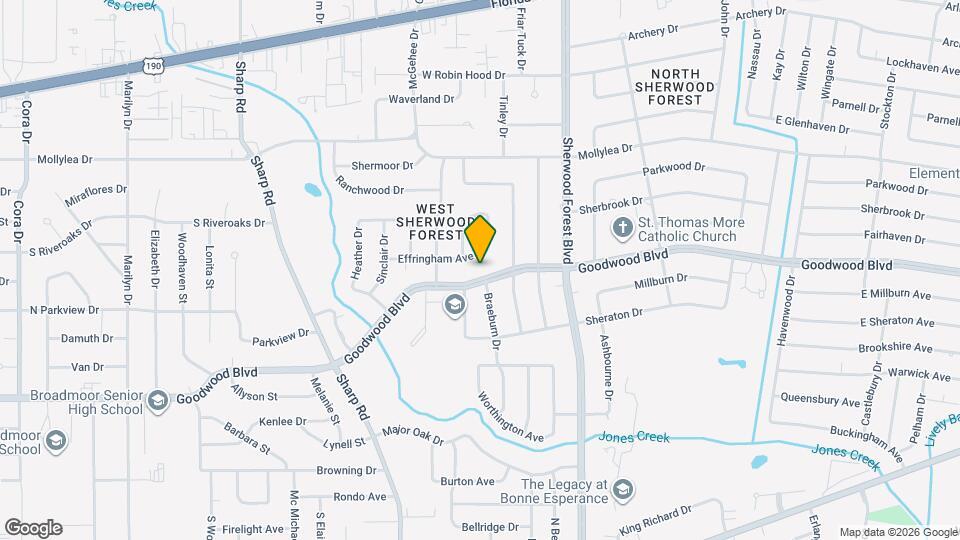 10965 Goodwood Blvd Map and Location Details