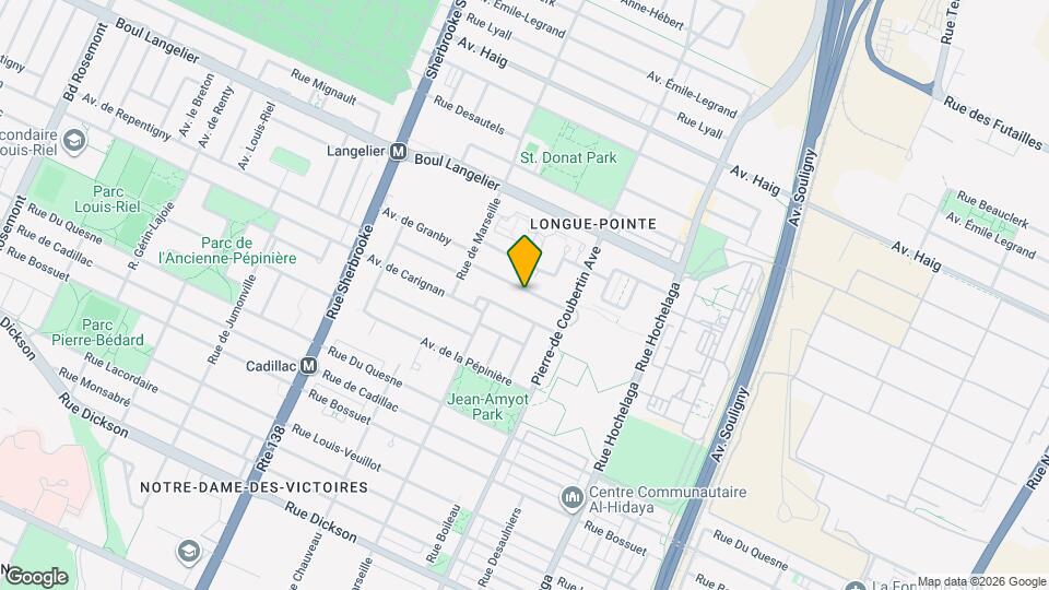 2830 De Repentigny Av Map and Location Details