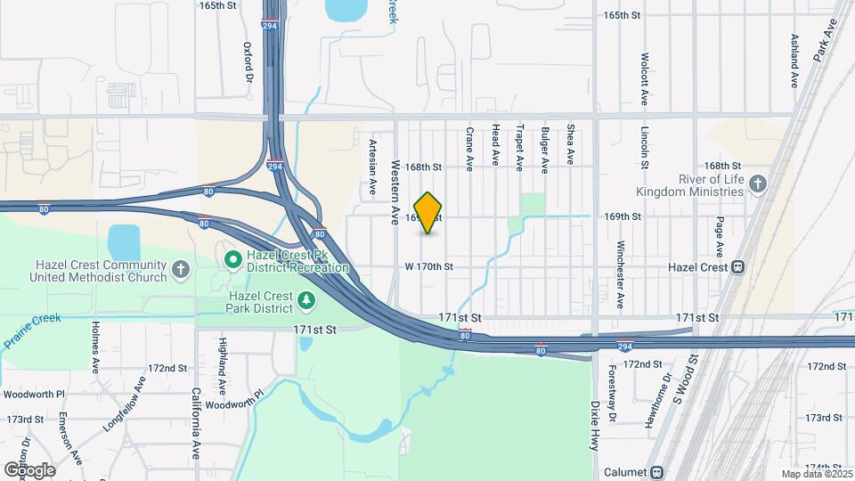16947 Orchard Ridge Ave Map and Location Details