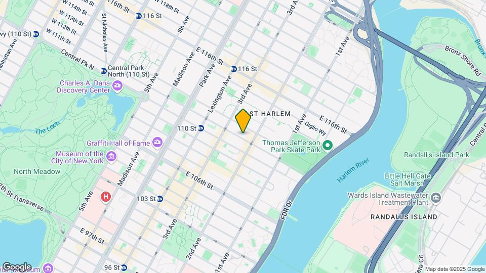 233 E 111th St Mapa y Detalles de la Ubicación