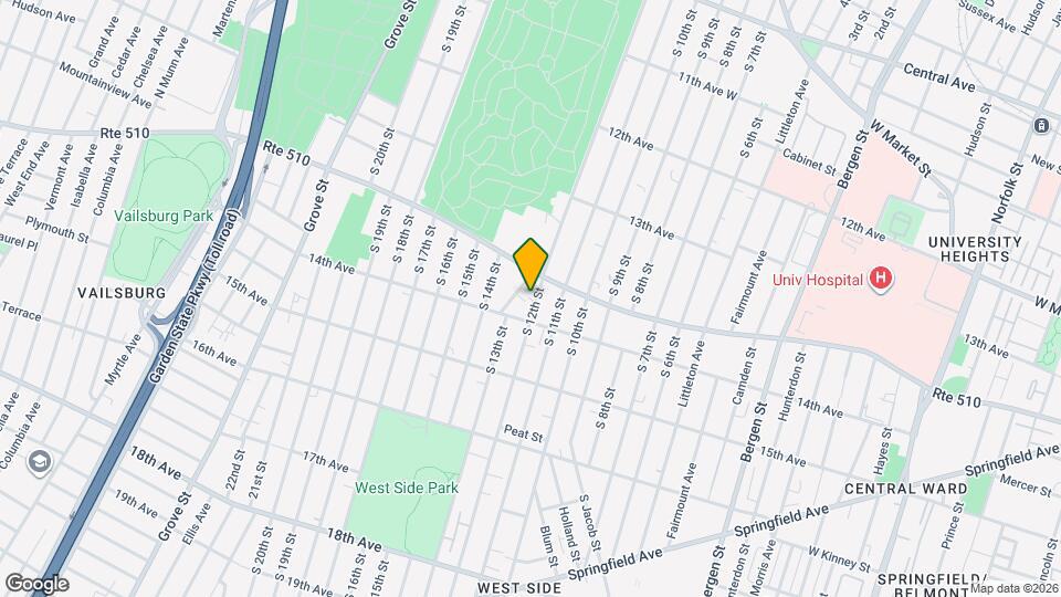 405 S 12th St, Unit 1 Mapa y Detalles de la Ubicación