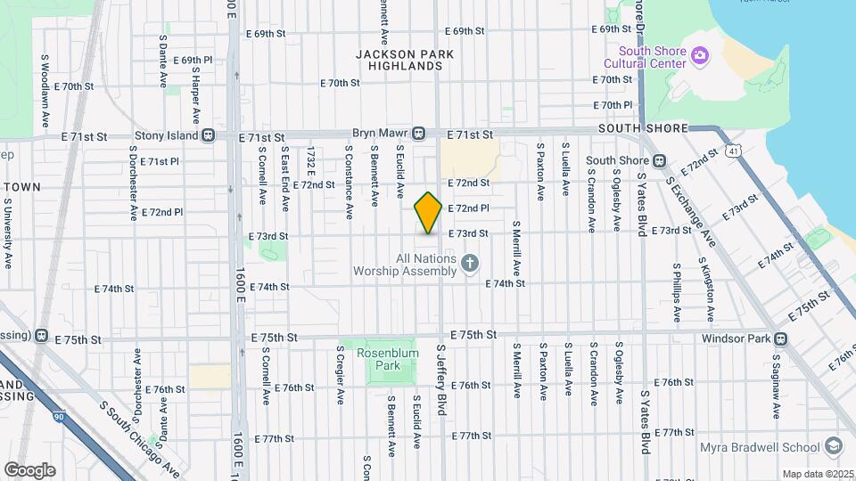 1963 E 73rd St Map and Location Details