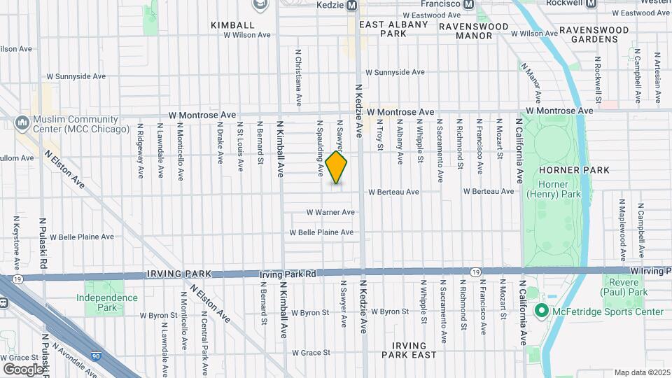 3238 W Berteau Ave Map and Location Details