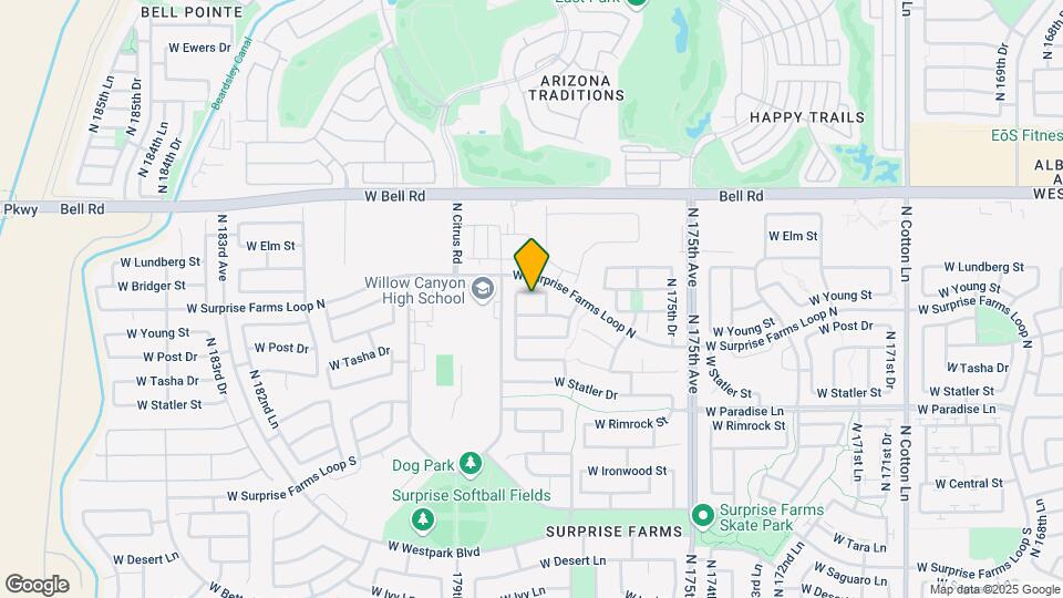 17765 W Bridger St Map and Location Details