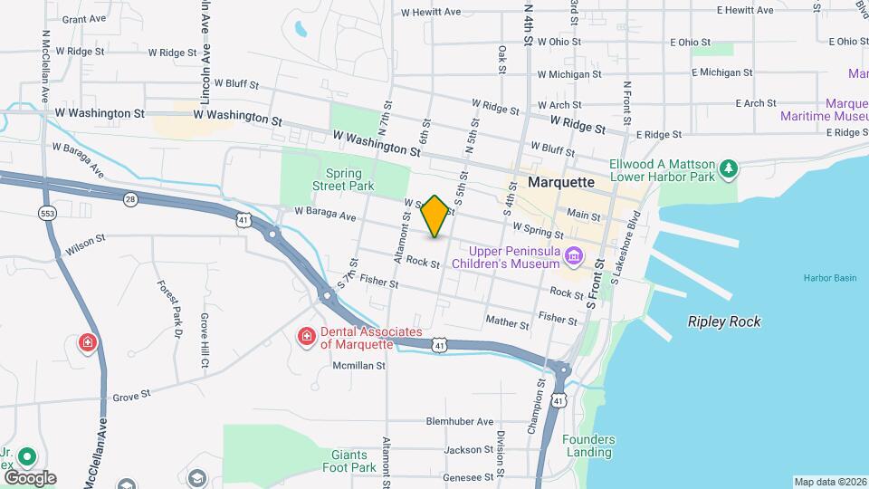411 W Baraga Ave Map and Location Details