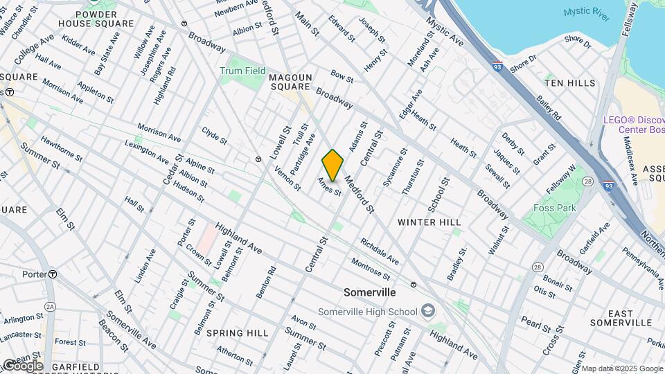 17 Ames St, Unit 1 Map and Location Details