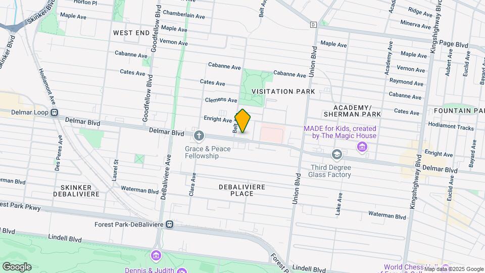 5463 Delmar Blvd Map and Location Details