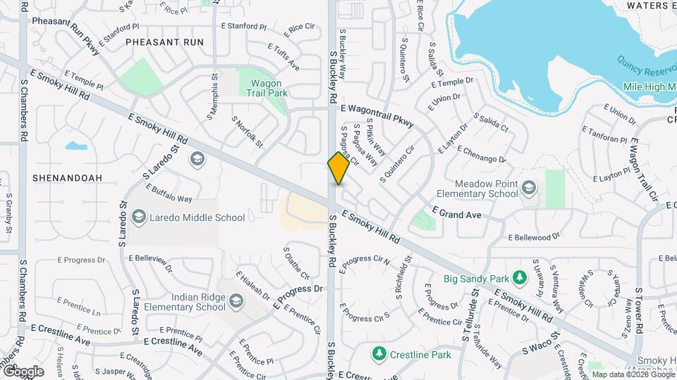 16956 E Piedmont Dr Map and Location Details