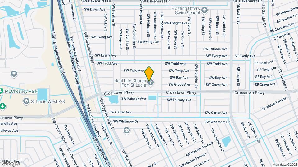 1421 SW Hibiscus St Map and Location Details