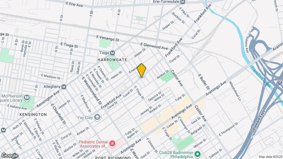 3533 Frankford Ave Map and Location Details