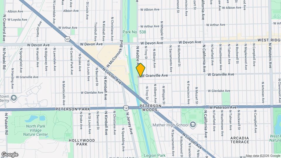 6113 N Kedzie Ave, Unit 2N Mapa y Detalles de la Ubicación