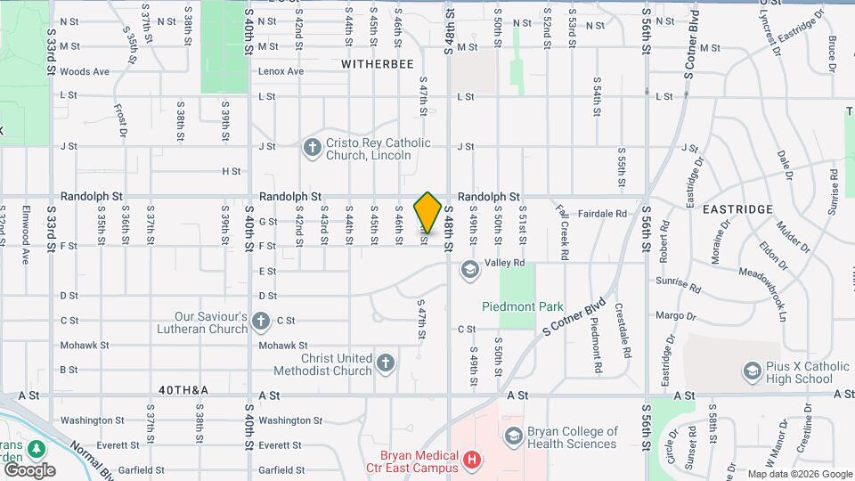 4700 F St Mapa y Detalles de la Ubicación