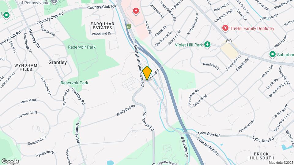 1414 S George St Map and Location Details