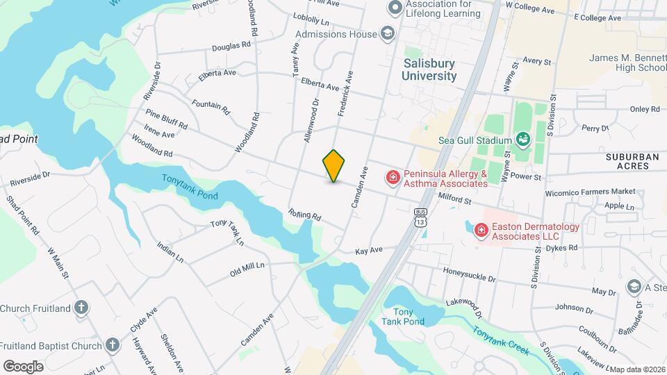 414 Pine Bluff Rd Map and Location Details