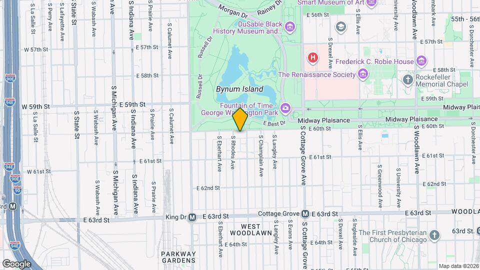 543 E 60th St Map and Location Details