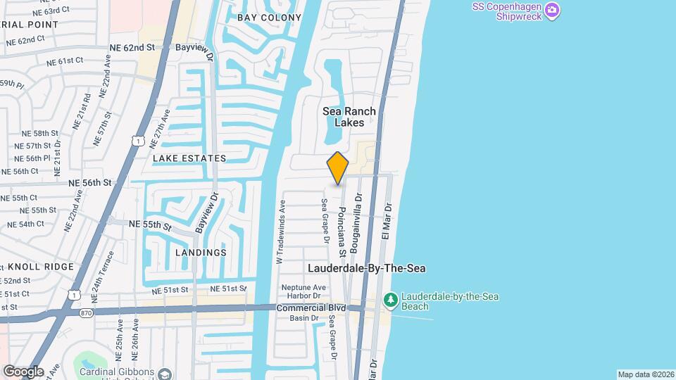 Poinciana By The Sea Apartments and Nearby LauderdalebytheSea Apartments For Rent