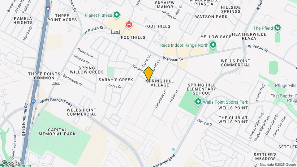 15405 Spring Hill Ln Map and Location Details