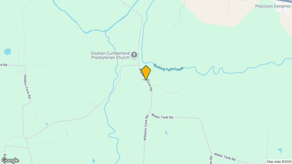 1468 Williams Cove Rd Map and Location Details