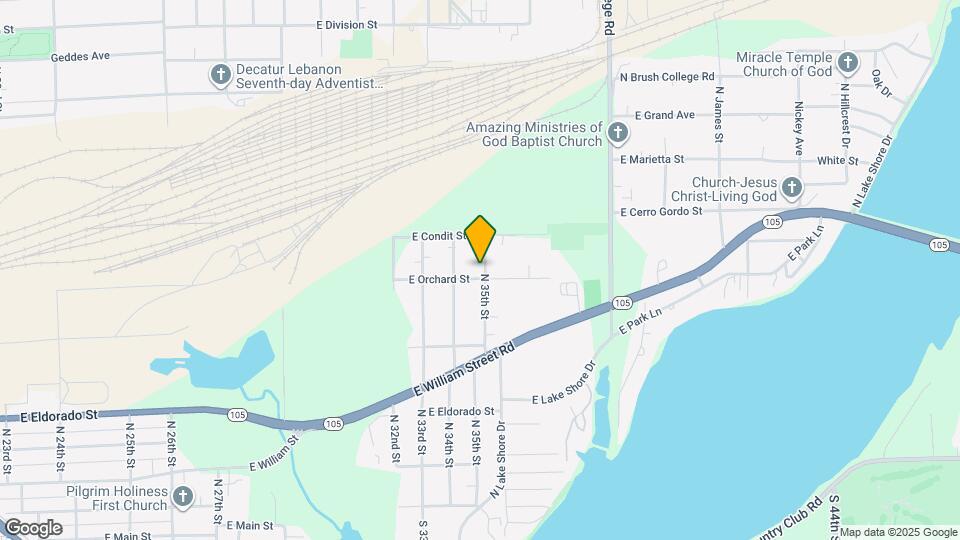 1021 N 35th St Map and Location Details