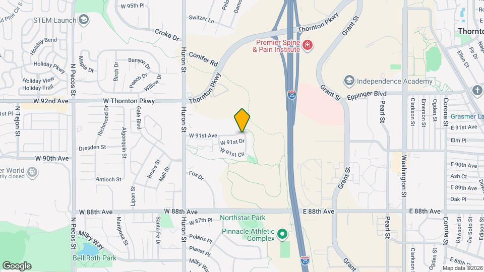 433 W 91st Cir Mapa y Detalles de la Ubicación