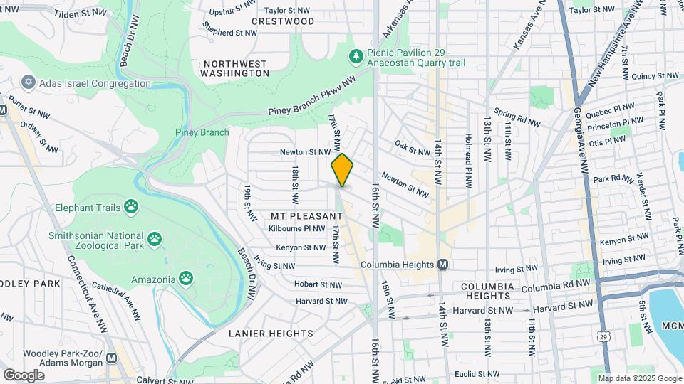1666 Park Rd NW Map and Location Details