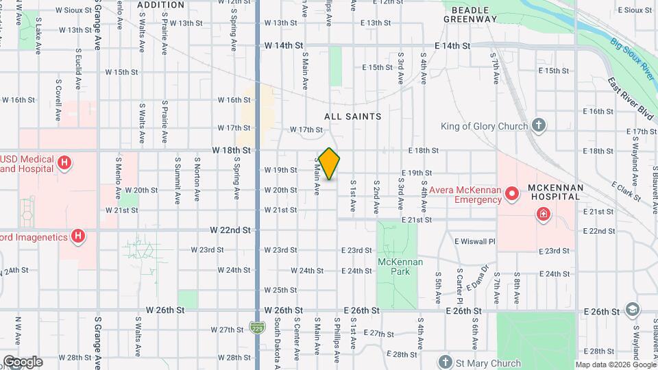 106 W 20th St Map and Location Details