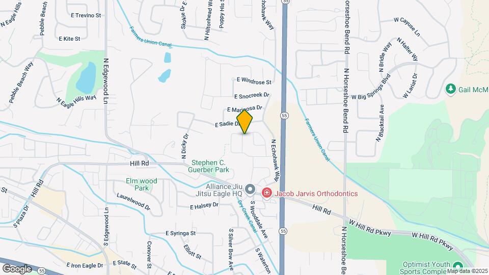 262 N Falling Water Ave Map and Location Details