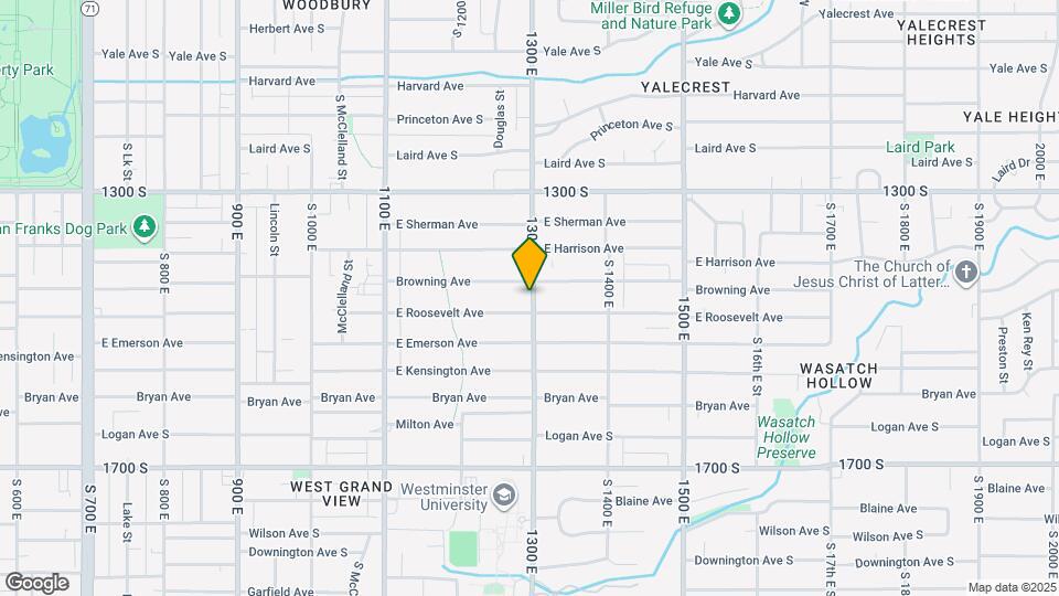 1430 S 1300 E Map and Location Details