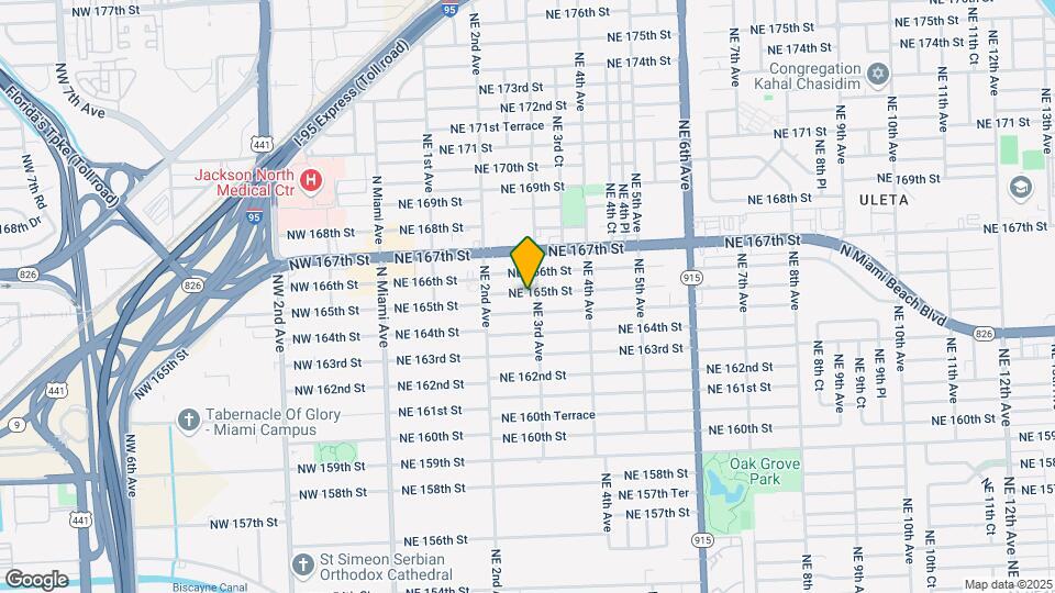 280 NE 165th St Map and Location Details