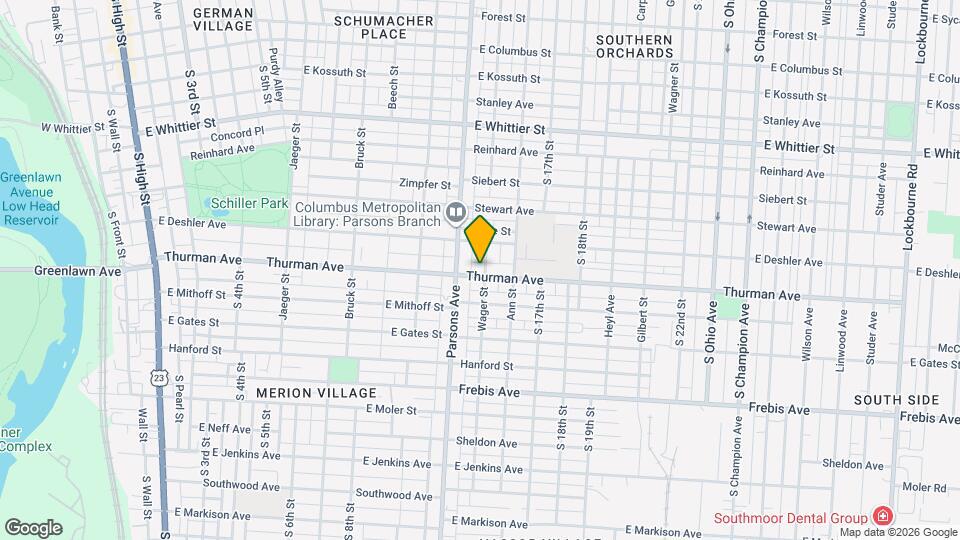 506 Thurman Ave Map and Location Details