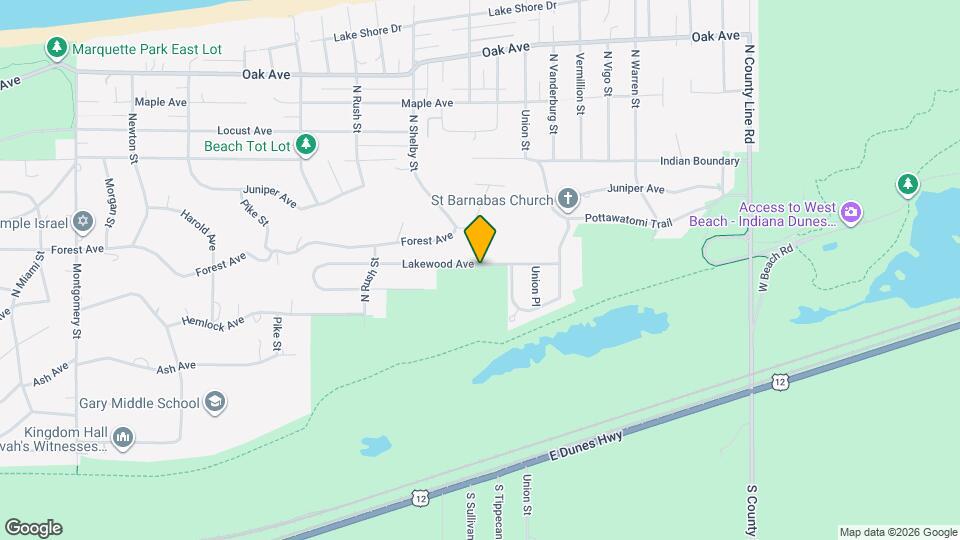 8611 Lakewood Ave Map and Location Details