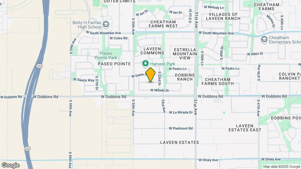 5405 W Siesta Way Mapa y Detalles de la Ubicación