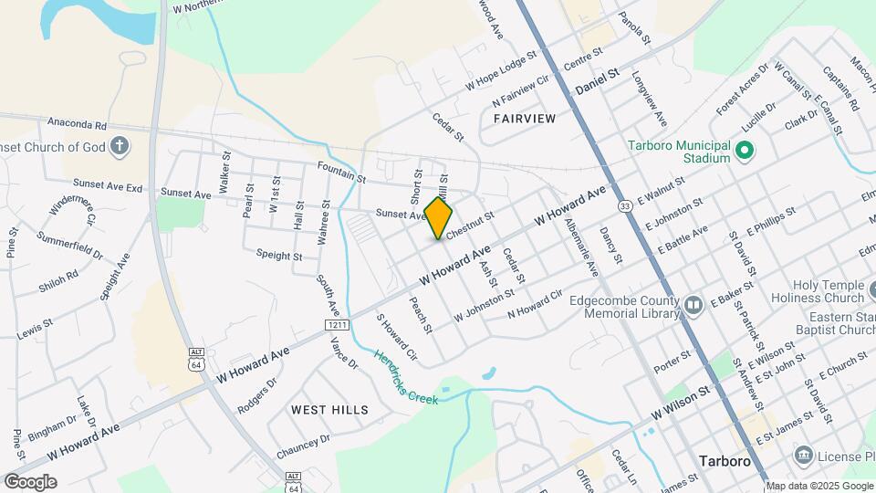 801 Chestnut St Map and Location Details