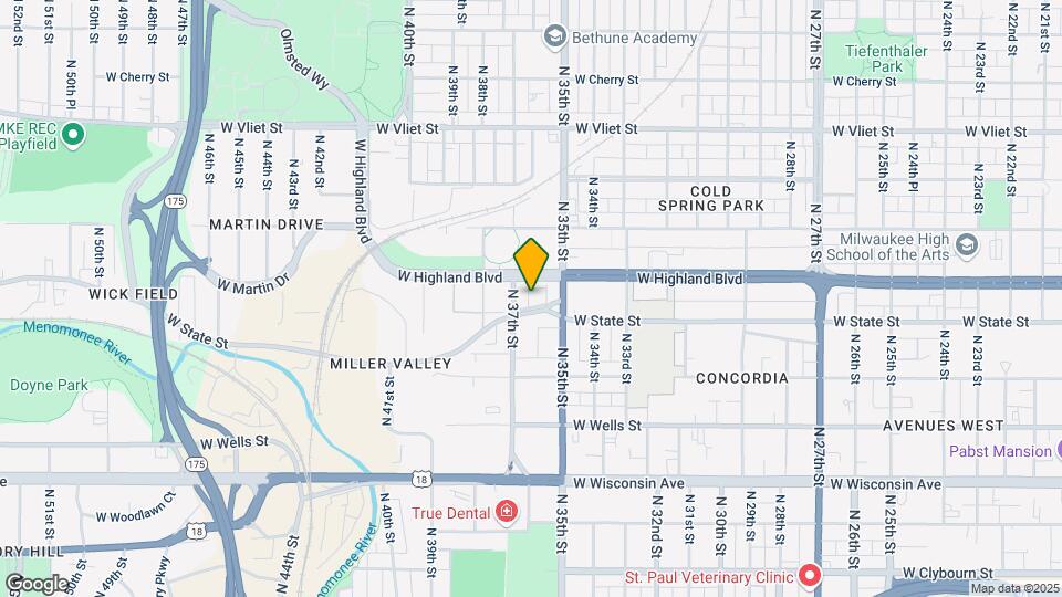 3540 W Linden Pl-Unit -3 Map and Location Details