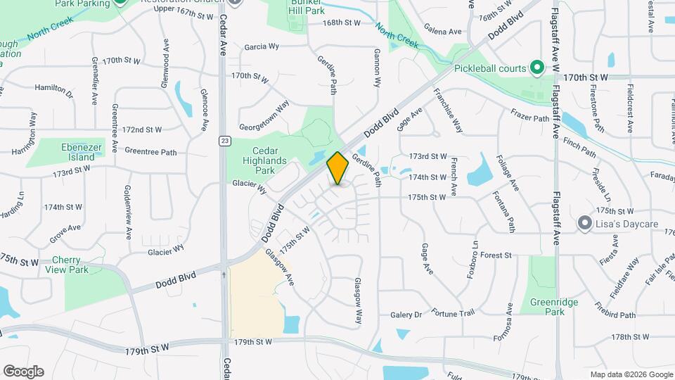 17404 Gettysburg Way Map and Location Details