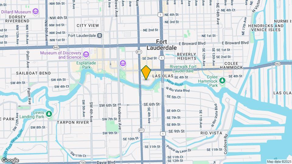 347 N New River Dr E, Unit #2709 Map and Location Details