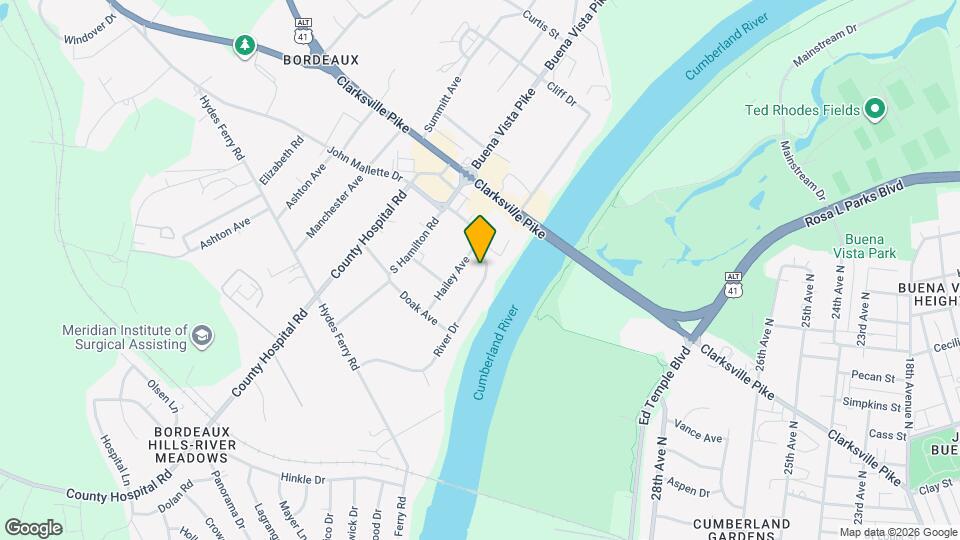 1829 River Dr Mapa y Detalles de la Ubicación