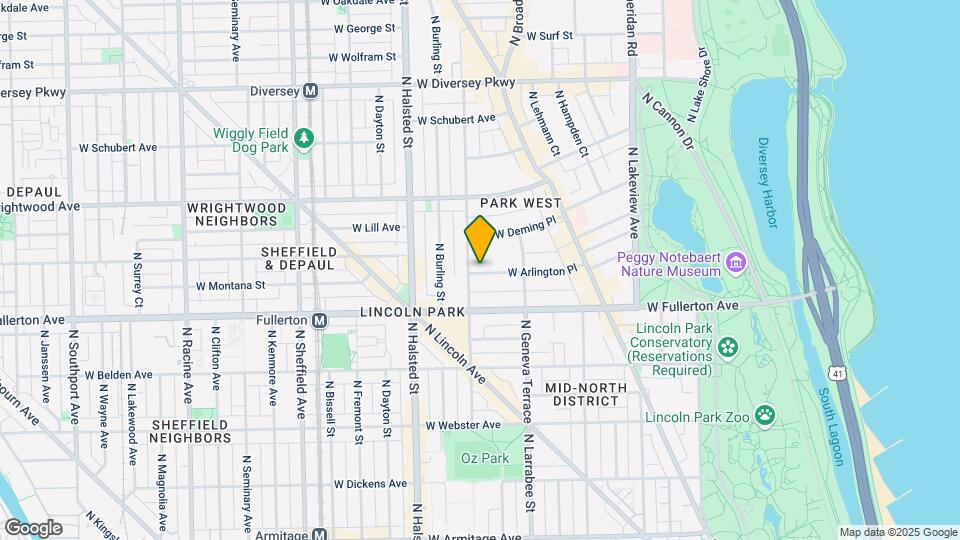 644 W Arlington Pl, Unit 2I Map and Location Details