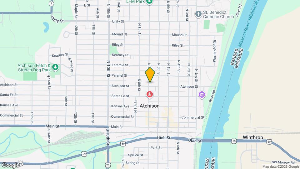 625 Atchison St Map and Location Details