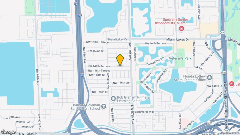 8754 NW 149th Terrace Map and Location Details