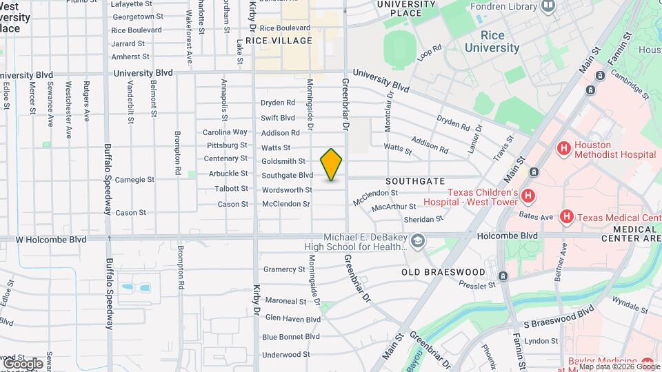 2316 Wordsworth St Map and Location Details