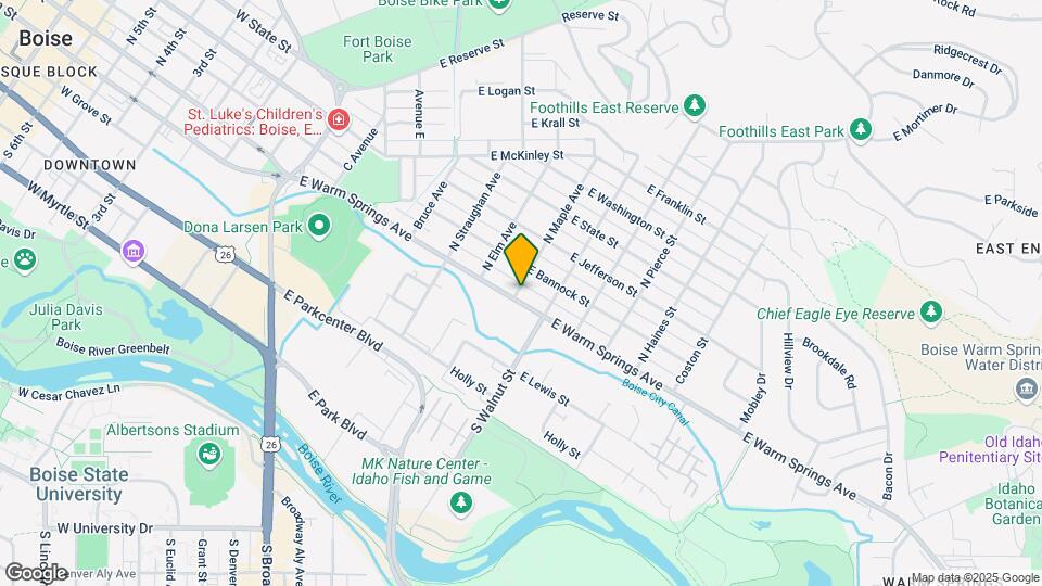 1002 E Warm Springs Ave Map and Location Details