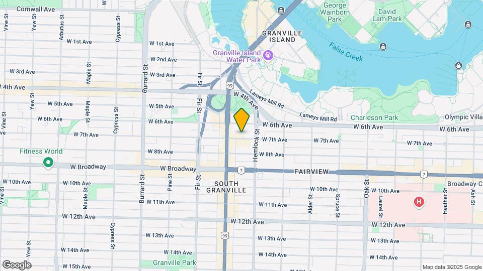 1491 W 7th Ave Map and Location Details