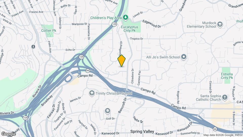 9080 Terrace Dr, Unit studio Mapa y Detalles de la Ubicación