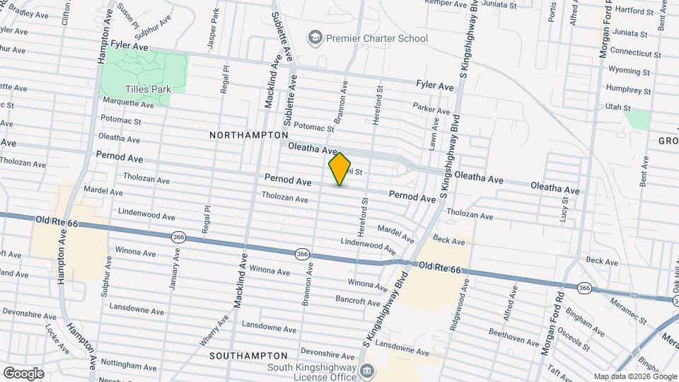 5042 Pernod Ave Map and Location Details