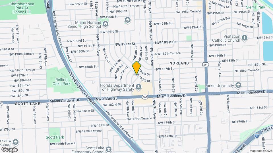 735 NW 184th Dr Map and Location Details