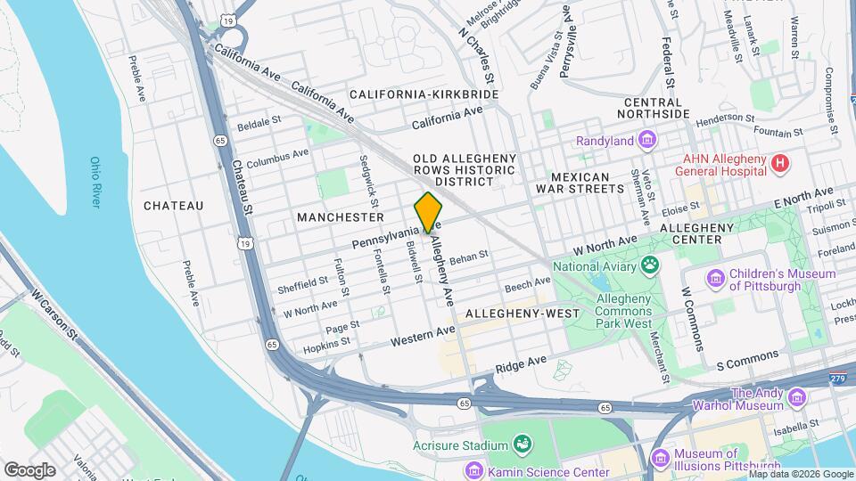 1313 Allegheny Ave, Unit 202 Mapa y Detalles de la Ubicación