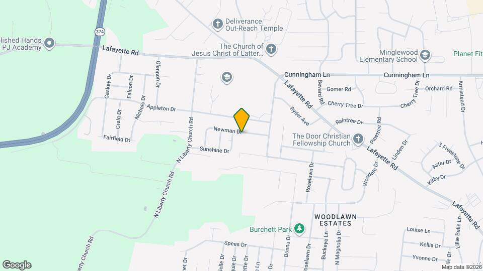 414 Newman Dr Map and Location Details